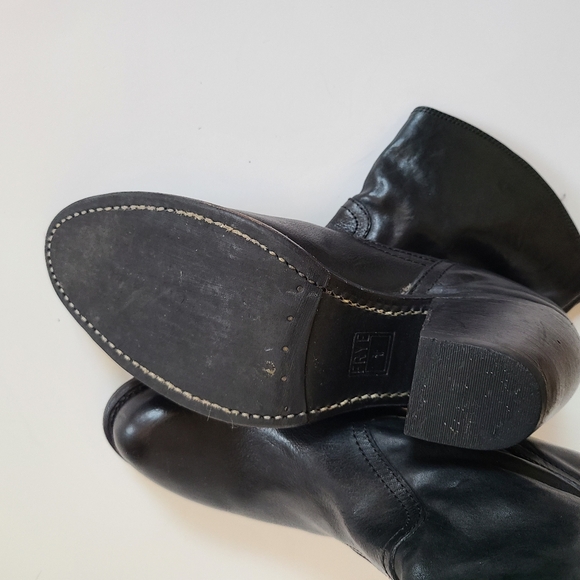 Frye Leslie Western Moto Leather Booties - Picture 2 of 9